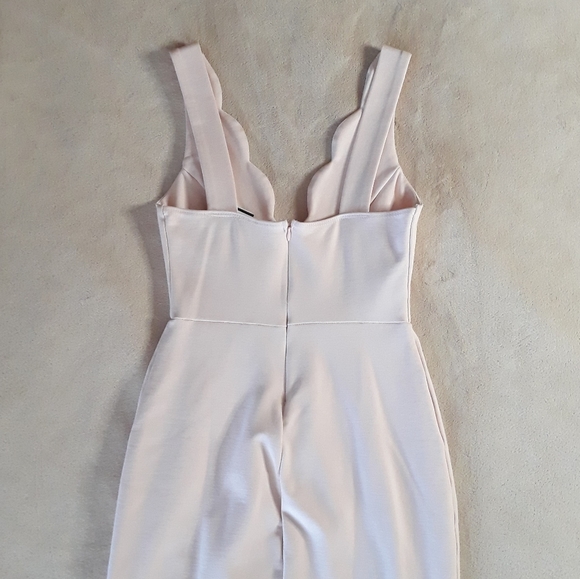 Lulu's Work of Heart Midi Light Pink Bodycon Dress - Picture 4 of 8